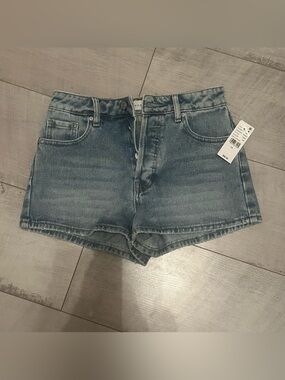 PacSun High-Rise Light Blue Denim Shorts 24 NWT